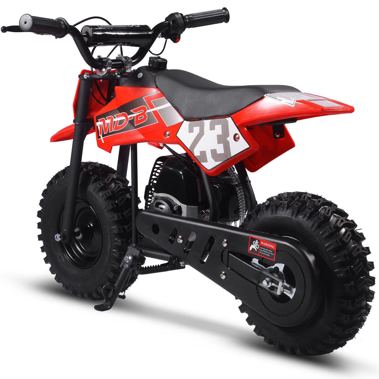 MotoTec Supermoto 50cc 2-Stroke Kids Dirt Bike - Red