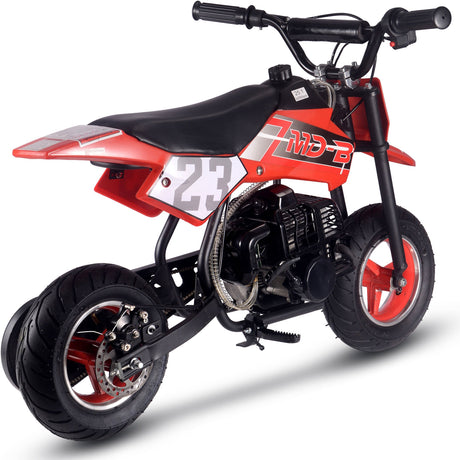 MotoTec Supermoto 50cc 2-Stroke Kids Dirt Bike - Red