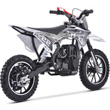 MotoTec Demon 40cc 4-Stroke Kids Gas Dirt Bike - White