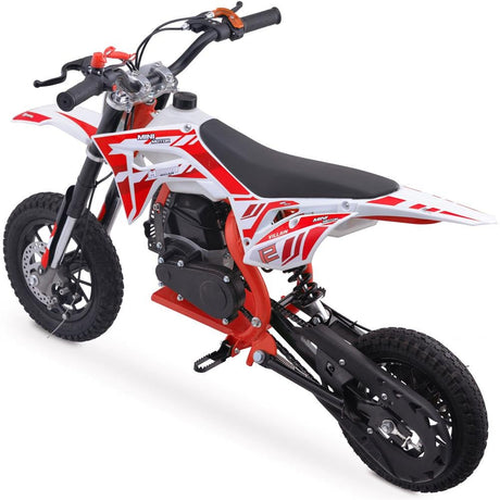 MotoTec Villain 52cc 2-Stroke Kids Gas Dirt Bike - Red