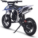 MotoTec Warrior 52cc 2-Stroke Kids Gas Dirt Bike - Black