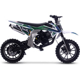 MotoTec Warrior 52cc 2-Stroke Kids Gas Dirt Bike - Green