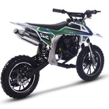 MotoTec Warrior 52cc 2-Stroke Kids Gas Dirt Bike - Green