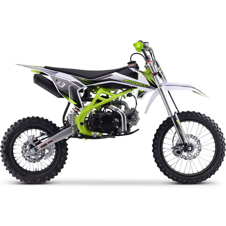 MotoTec - X3 125cc 4-Stroke Gas Dirt Bike Green