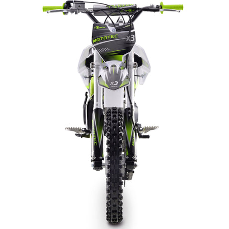 MotoTec - X3 125cc 4-Stroke Gas Dirt Bike Green