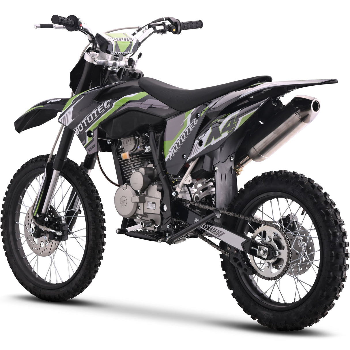 MotoTec X4 150cc 4-Stroke Gas Dirt Bike