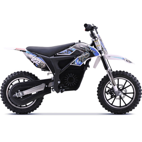 MotoTec 36v 790w Demon Electric Dirt Bike Lithium - Blue