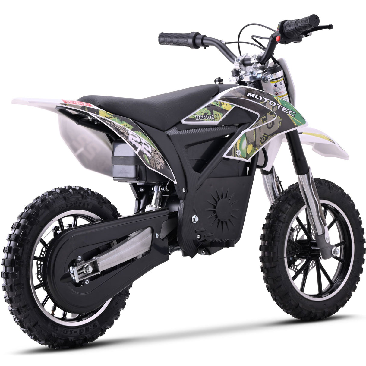 MotoTec 36v 790w Demon Electric Dirt Bike Lithium - Green