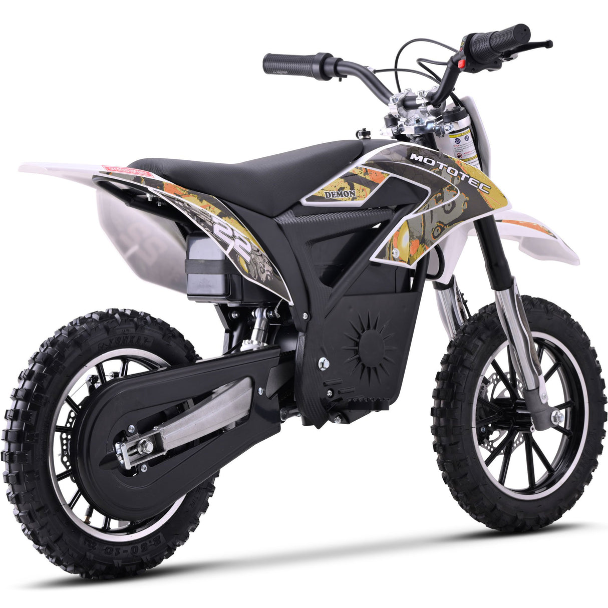 MotoTec 36v 790w Demon Electric Dirt Bike Lithium - Orange
