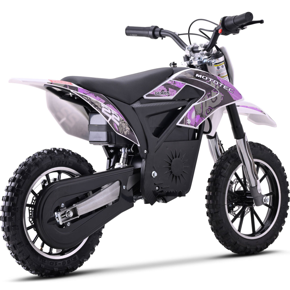 MotoTec 36v 790w Demon Electric Dirt Bike Lithium - Purple
