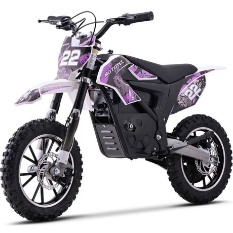 MotoTec 36v 790w Demon Electric Dirt Bike Lithium - Purple