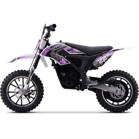 MotoTec 36v 790w Demon Electric Dirt Bike Lithium - Purple