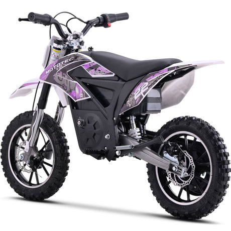 MotoTec 36v 790w Demon Electric Dirt Bike Lithium - Purple