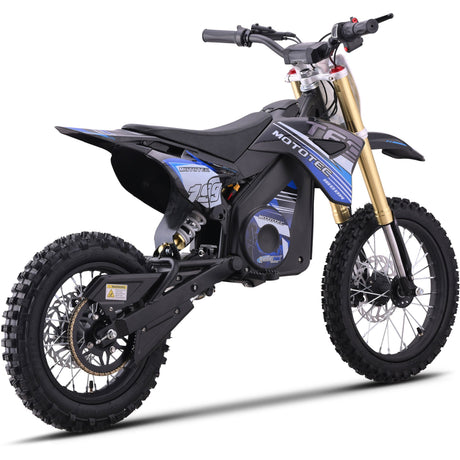 MotoTec - 48V 1800W Pro Electric Dirt Bike Lithium Blue