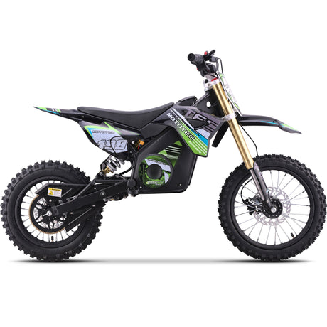 MotoTec - 48V 1800W Pro Electric Dirt Bike Lithium Green