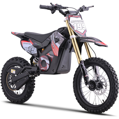 MotoTec - 48V 1800W Pro Electric Dirt Bike Lithium Red