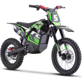 MotoTec 60v 2000w Pro Electric Dirt Bike Lithium - Green