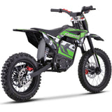 MotoTec 60v 2000w Pro Electric Dirt Bike Lithium - Green