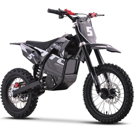 MotoTec - 60V 2000W Pro Electric Dirt Bike Lithium Grey