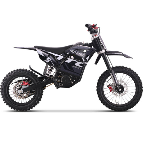 MotoTec - 60V 2000W Pro Electric Dirt Bike Lithium Grey