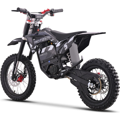 MotoTec - 60V 2000W Pro Electric Dirt Bike Lithium Grey