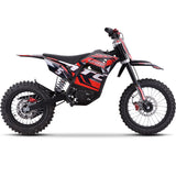 MotoTec 60v 2000w Pro Electric Dirt Bike Lithium - Red