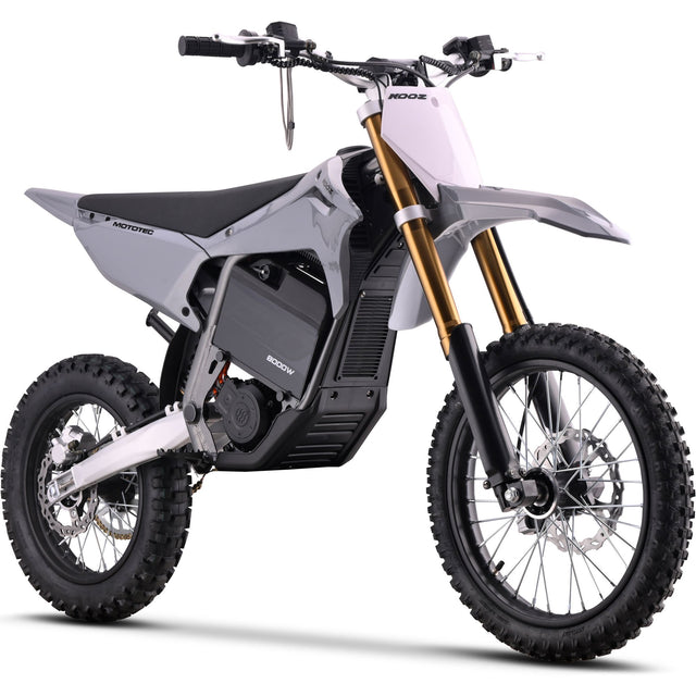 MotoTec 72v 8000w Pro Electric Dirt Bike 17/14 Lithium - Grey
