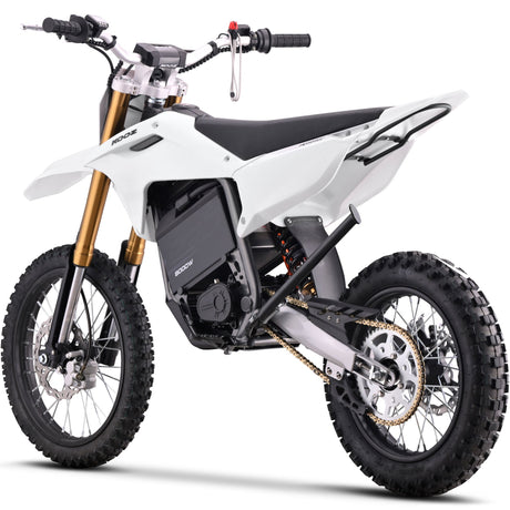 MotoTec 72v 8000w Pro Electric Dirt Bike 17/14 Lithium - White