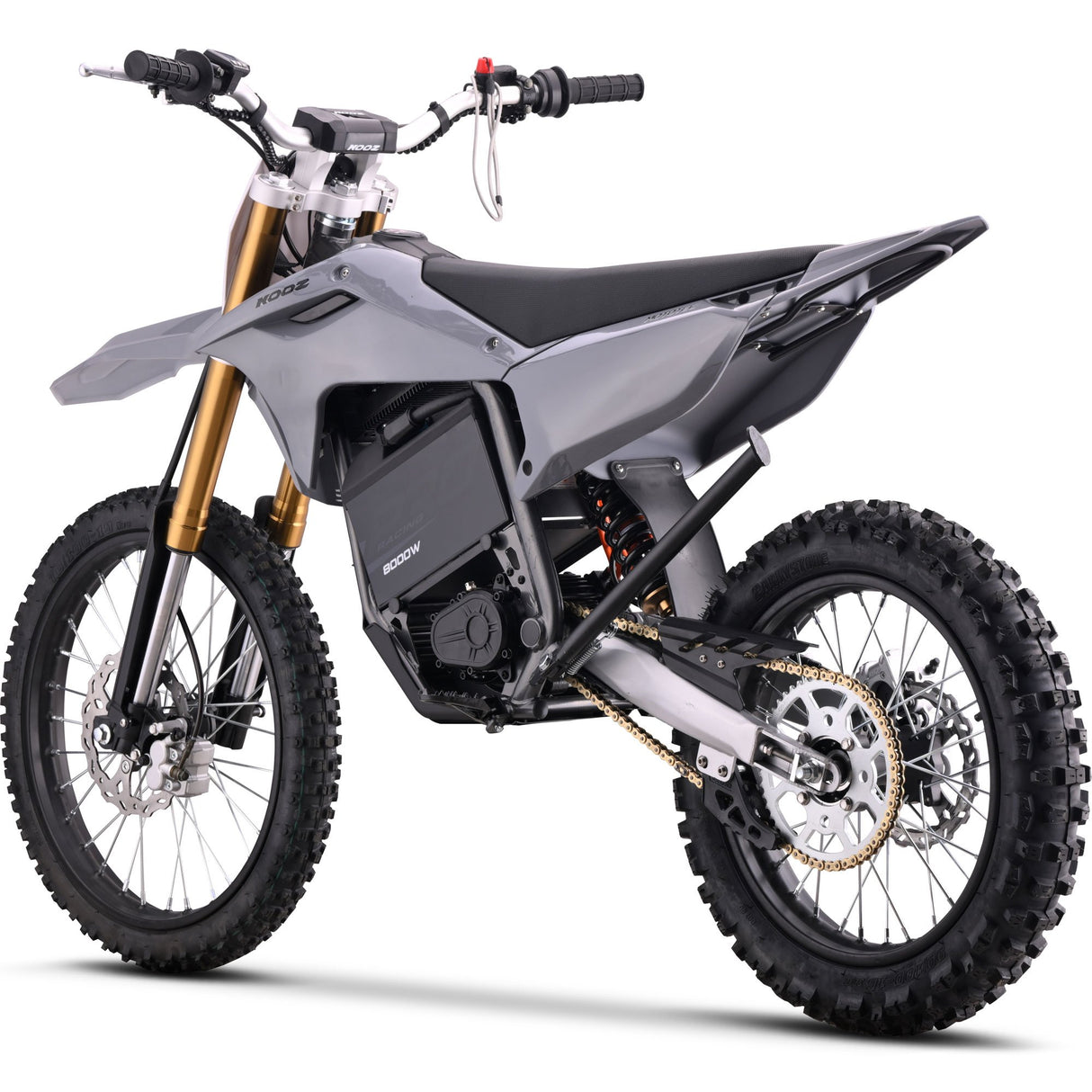 MotoTec 72v 8000w Pro Electric Dirt Bike 19/16 Lithium - Grey