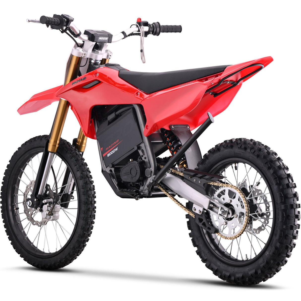 MotoTec 72v 8000w Pro Electric Dirt Bike 19/16 Lithium - Red