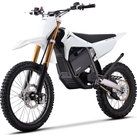 MotoTec 72v 8000w Pro Electric Dirt Bike 19/16 Lithium - White