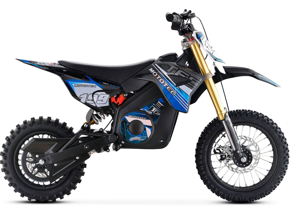 MotoTec 36v 1200w Pro Electric Dirt Bike Lithium - Blue