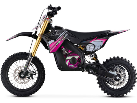 MotoTec 36v 1200w Pro Electric Dirt Bike Lithium - Pink