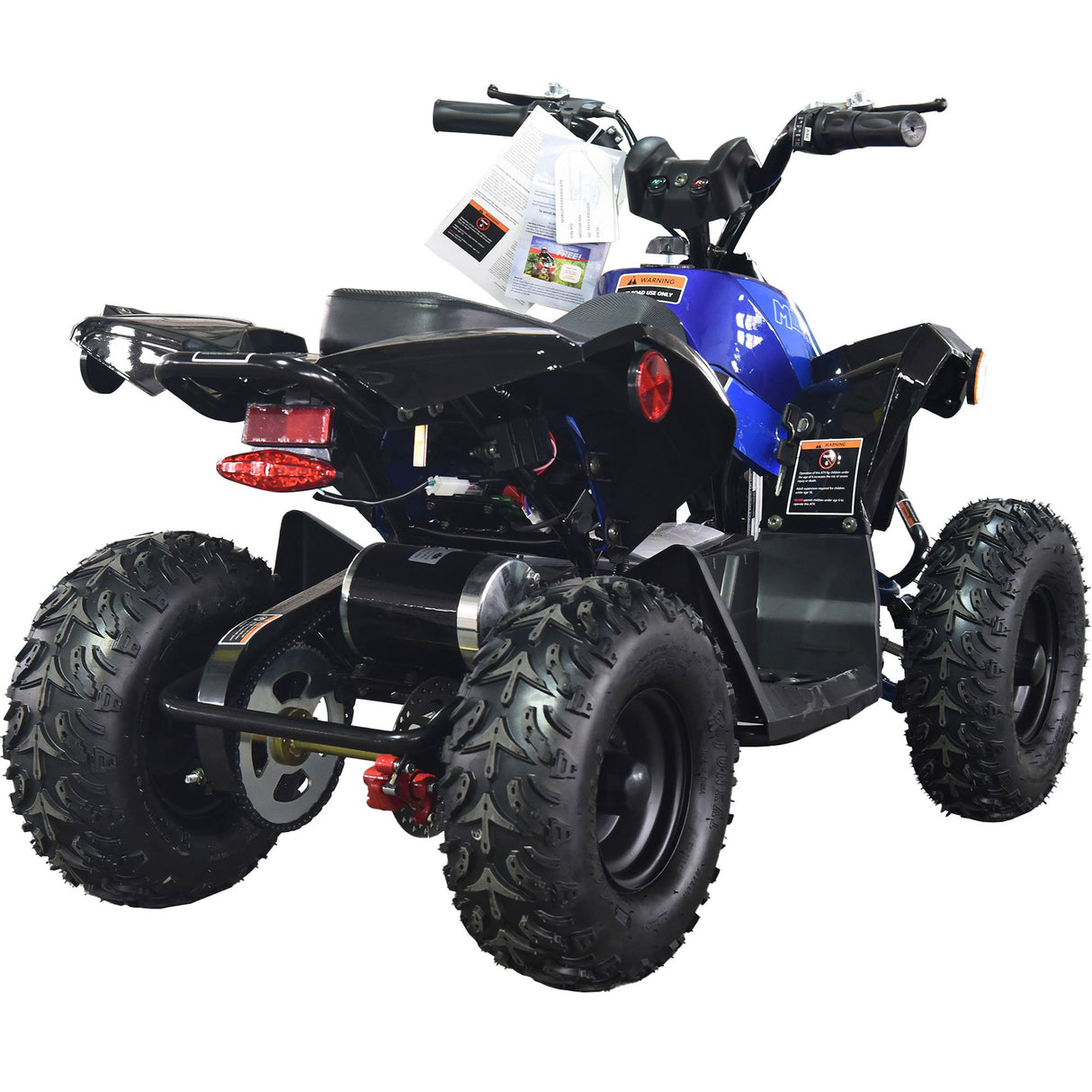 MotoTec - E-Bully 36v 1000w ATV Electric Kids Off-Road Vehicle - Blue