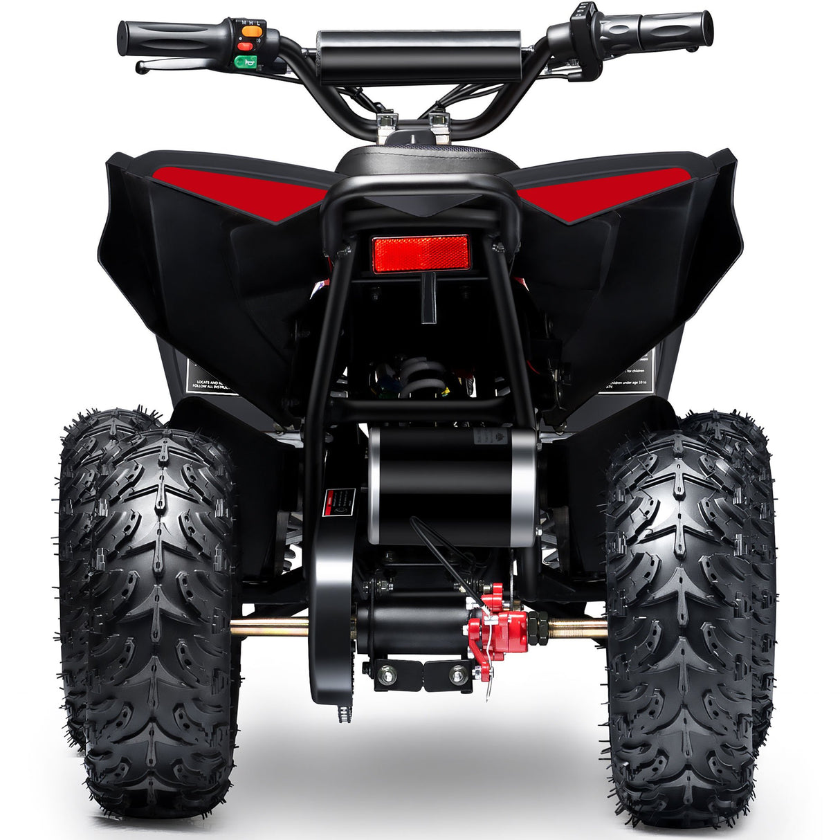 MotoTec - E-Bully 36v 1000w ATV Electric Kids Off-Road Vehicle - Red
