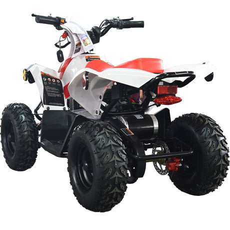 MotoTec - E-Bully 36v 1000w ATV Electric Kids Off-Road Vehicle - White