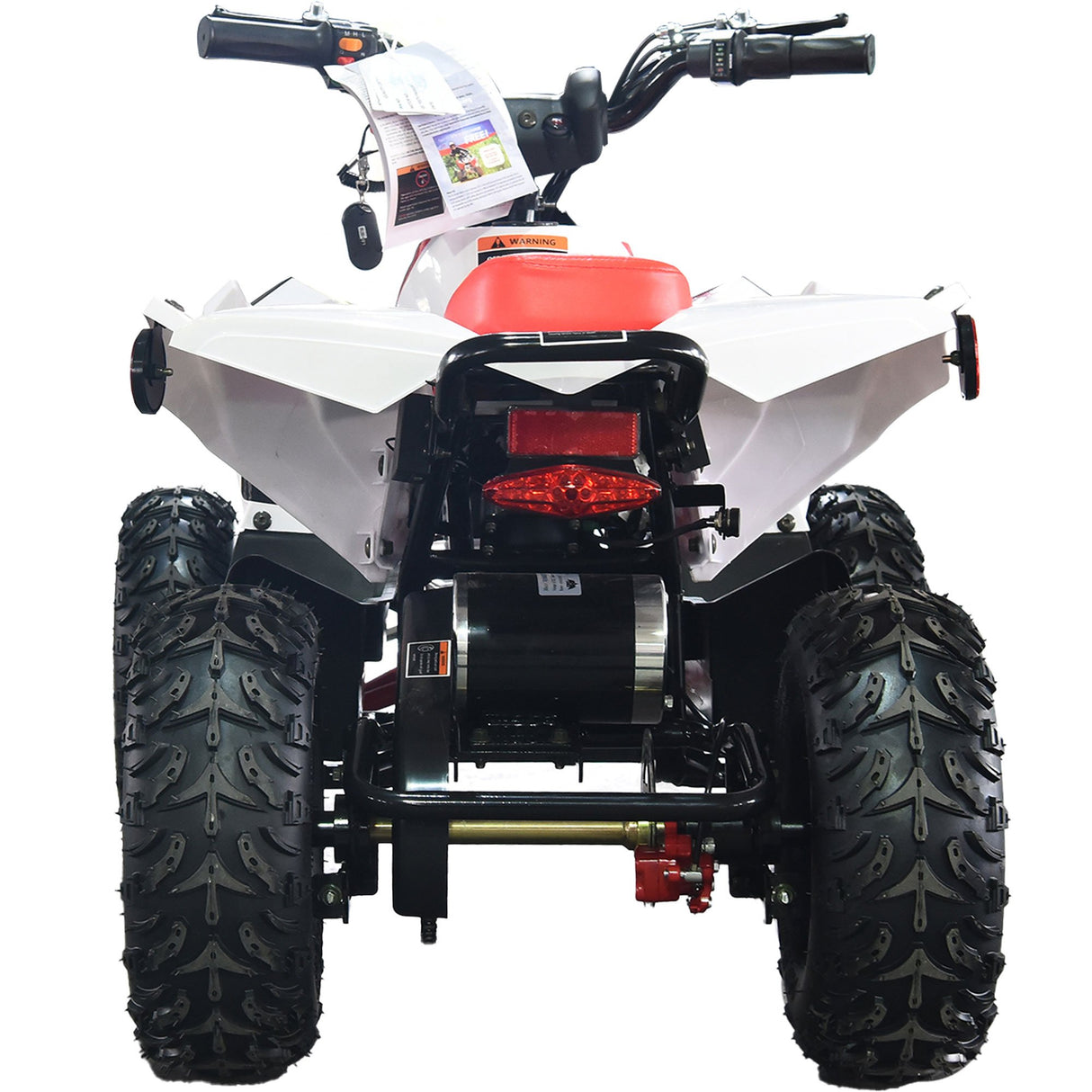 MotoTec - E-Bully 36v 1000w ATV Electric Kids Off-Road Vehicle - White