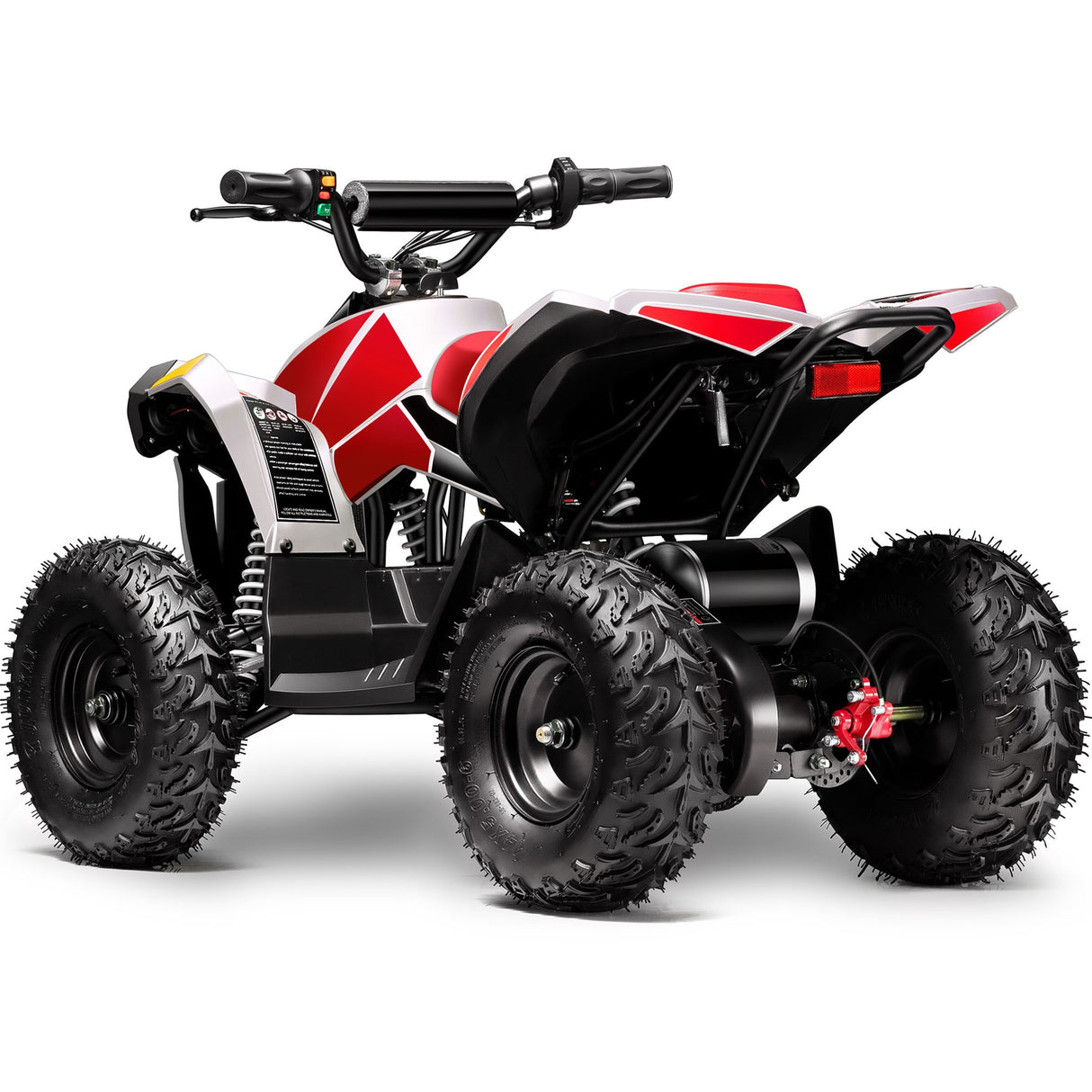 MotoTec - E-Bully 36v 1000w ATV Electric Kids Off-Road Vehicle - White