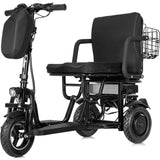 MotoTec Folding Mobility Electric Trike 48v 700w Dual Motor Lithium Bl