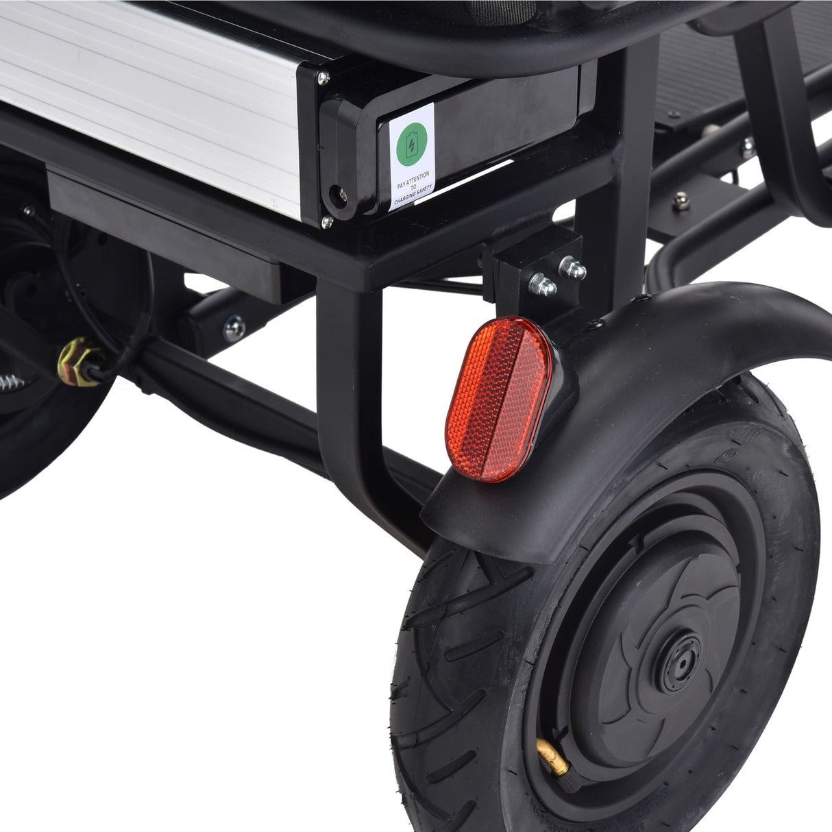 MotoTec Folding Mobility Electric Trike 48v 700w Dual Motor Lithium Bl