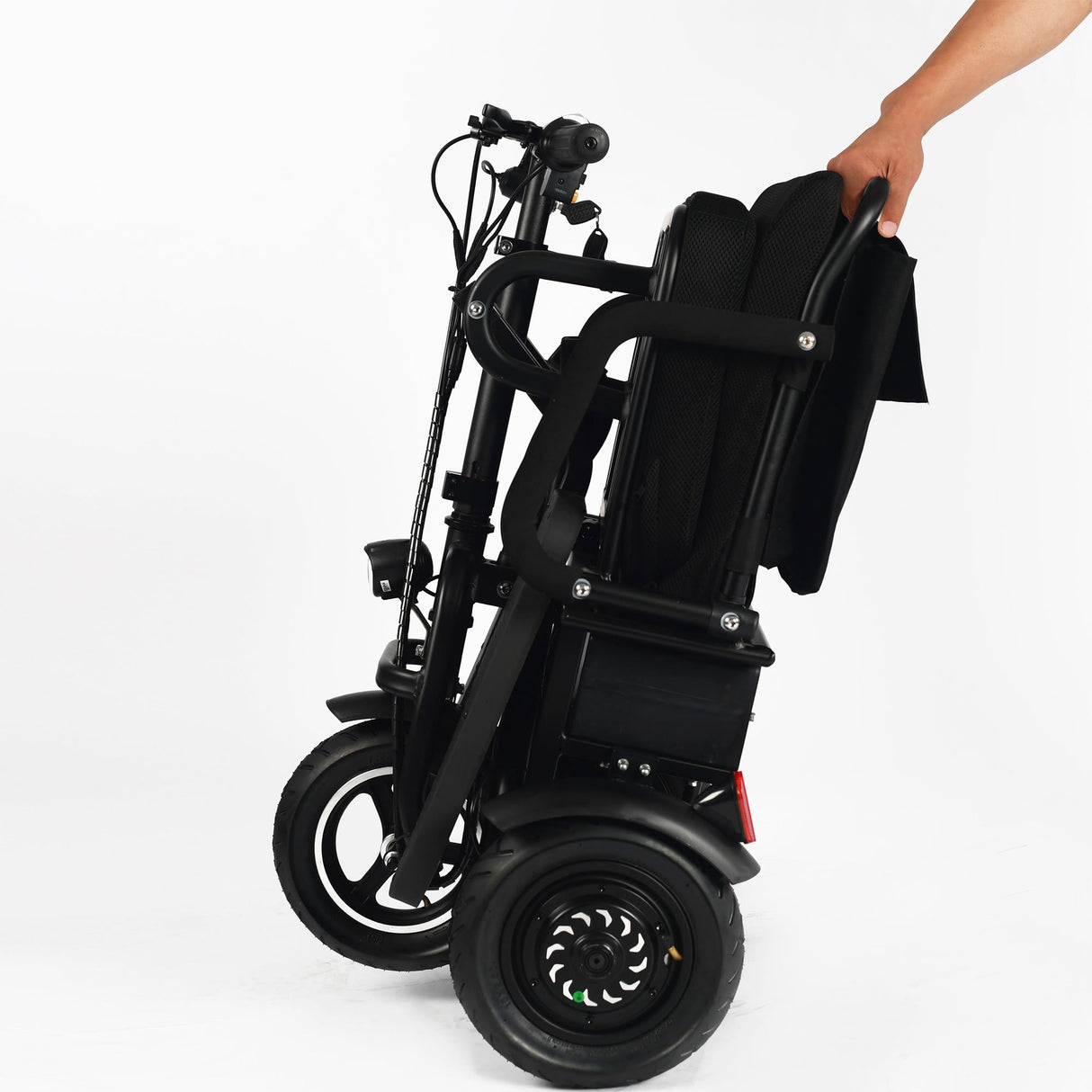 MotoTec Folding Mobility Electric Trike 48v 700w Dual Motor Lithium Bl