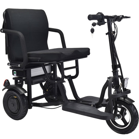 MotoTec Folding Mobility Electric Trike 48v 700w Dual Motor Lithium Bl