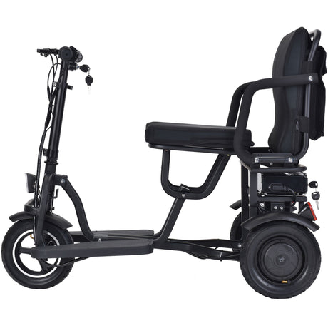 MotoTec Folding Mobility Electric Trike 48v 700w Dual Motor Lithium Bl