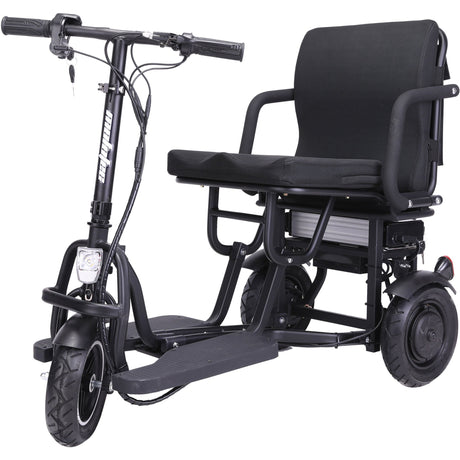 MotoTec Folding Mobility Electric Trike 48v 700w Dual Motor Lithium Bl