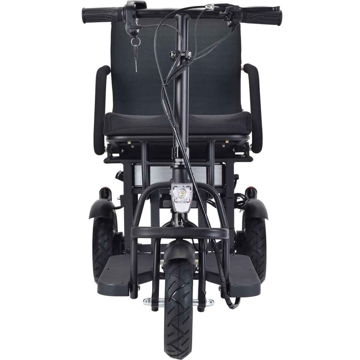 MotoTec Folding Mobility Electric Trike 48v 700w Dual Motor Lithium Bl