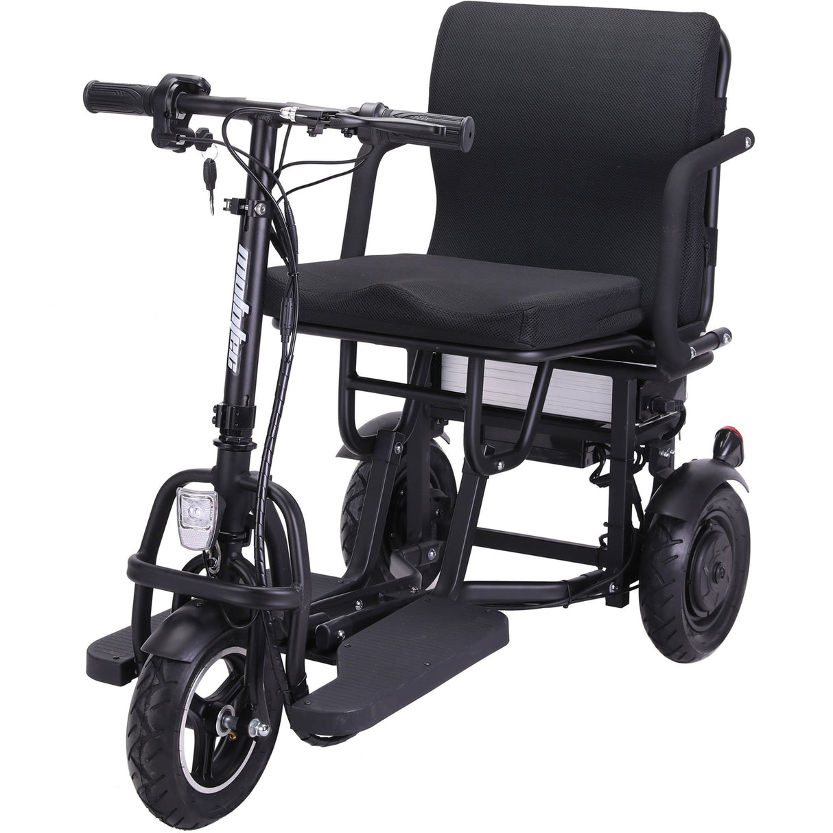 MotoTec Folding Mobility Electric Trike 48v 700w Dual Motor Lithium Bl