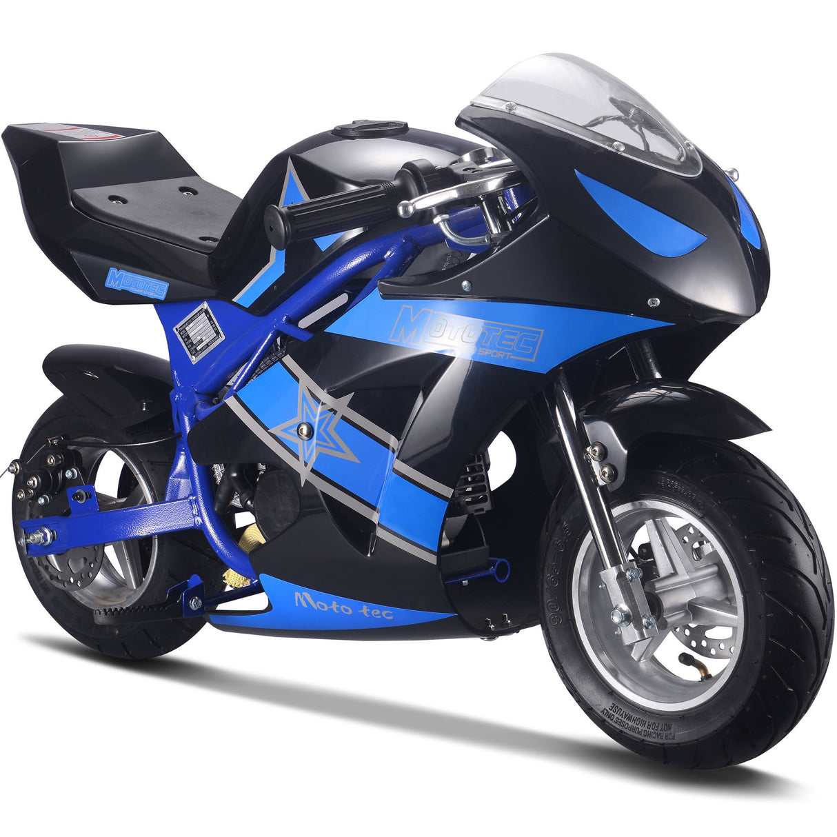 MotoTec Gas Pocket Bike GT 49cc 2-Stroke - Blue