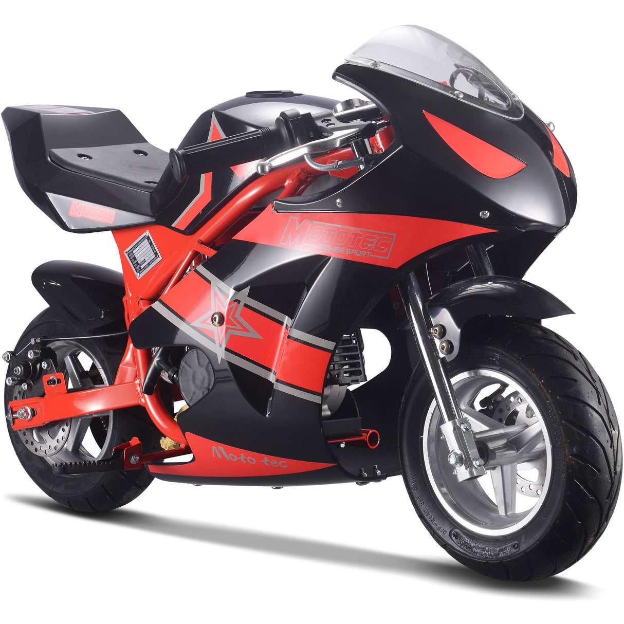 MotoTec Gas Pocket Bike GT 49cc 2-Stroke - Red