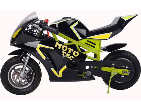 MotoTec Gas Pocket Bike GT 49cc 2-Stroke - Yellow