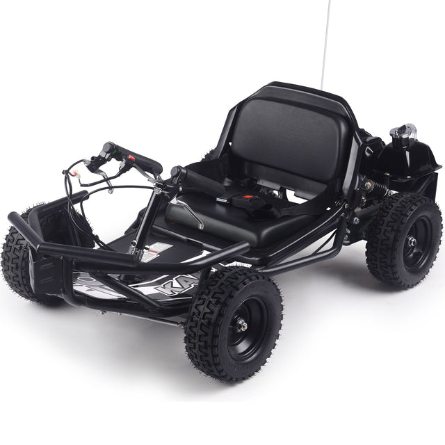 MotoTec Sandman Kids Gas Powered 49cc Go Kart - Black